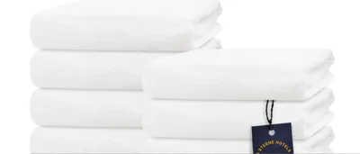 Produktbild von 10er Set Handtücher 100% Baumwolle, 50x100 cm, Weiß