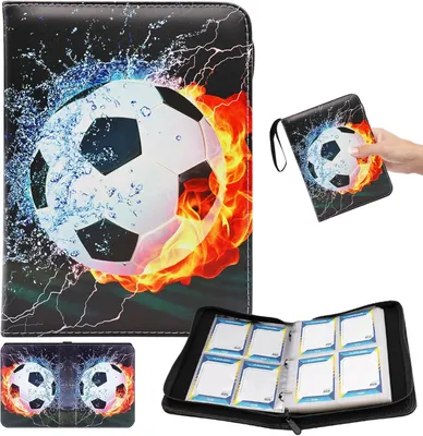 Produktbild von Fußball Sammelkarten Album 50 Seiten 400 Fußball Karten Fußball Sammelkartenalben Sammelalbum Fußball Karten Fussball Sammelkarten Sammelkarten Album