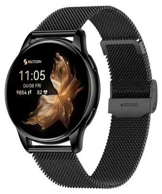 Produktbild von Siltcon® Auréa Smartwatch Damen Gold – AMOLED – Telefonfunktion – Schrittzähler – Herzfrequenz – Schlafmonitor – 5 Armbänder