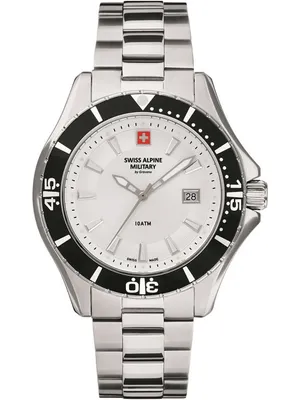 Produktbild von Swiss Alpine Military Herren Uhr Analog Quarz 7040.1132SAM Edelstahl