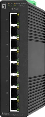 Zdjęcie produktu dla LevelOne IGS-2108, Zarządzany, L2, Gigabit Ethernet (10/100/1000), Pełny dupleks