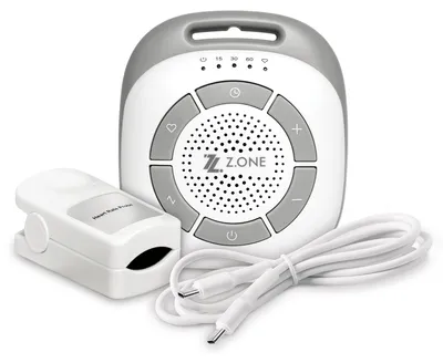 Image de Appareil de bruit blanc pour bébés Reliance Medical, de couleur blanche, avec 20 sons apaisants