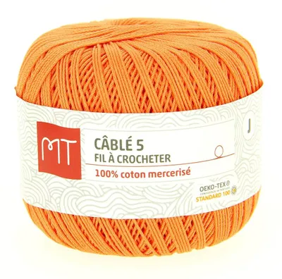 Productafbeelding van Hekelgaren, maat 5, kleur oranje