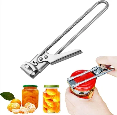 Produktbild von Deckelöffner Edelstahl Sicherheits Dosenöffner Glasöffner Verstellbare Öffnung