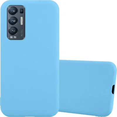 Produktbild von Cadorabo Hülle für Oppo FIND X3 NEO Schutzhülle in Blau Handyhülle TPU Silikon Etui Case Cover