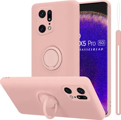 Produktbild von Cadorabo Hülle für Oppo FIND X5 PRO Schutz Hülle in Rosa Handyhülle TPU Etui Case Cover