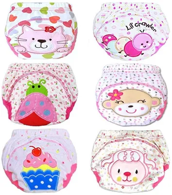 Produktbild von 6er Pack（100）Wasserdicht Baby Lernwindel Trainerhosen Unterwäsche Windeln Windelhose zum Toilettentraining Töpfchentraining
