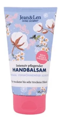 Produktbild von Jean & Len Handbalsam Baumwolle/Shea, Balsam, Frauen, Sehr trockene Haut, Nährend, 75 ml, Tube