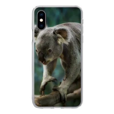 Produktbild von MuchoWow® Handyhülle Schutzhülle Hülle für iPhone X Koala - Baum - Klettern - Kinder - Jungen - Mädchen Silikon Softcase Handy Hülle - Handyhülle