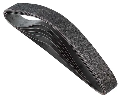 Zdjęcie produktu dla Taśmy szlifierskie VEVOR, 50x1066mm, 6 szt. (ziarnistość 36/40/60/80/100/120), wykonane z węglika krzemu, szlifierka taśmowa z papierem ściernym, do obróbki metali, kompozytów i wykańczania tworzyw sztucznych