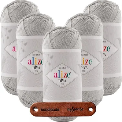 Produktbild von 5 x ALIZE DIVA FINE 168 MIT LABEL