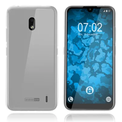 Produktbild von PhoneNatic Case kompatibel mit Nokia 2.2 - Crystal Clear Silikon Hülle transparent Cover