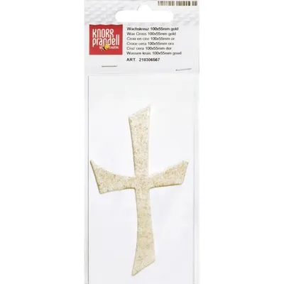 Produktbild von KNORR PRANDELL 218306567 Wachskreuz 100 x 55 mm weiss/goldfarben