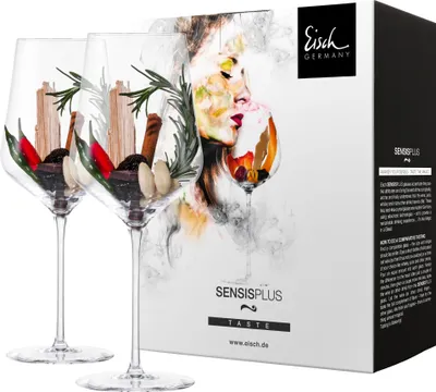 Produktbild von Eisch Vorteilset 2 Stück 2 Bordeauxgläser 518/21 im Geschenkkarton SKY SENSISPLUS 25184021 und Geschenk + Spende