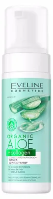 Obrázek produktu pro Eveline Cosmetics Organic Aloe+Collagen – čisticí gel, čištění, hydratace – Karton 18 ks