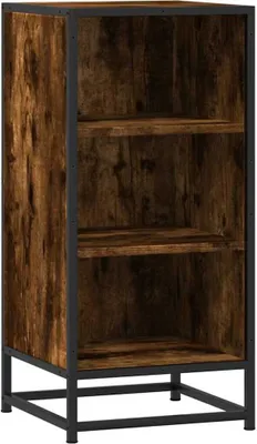 Obrázok produktu pre Komoda dymový dub 35,5x35x76 cm kompozitné drevo a kov