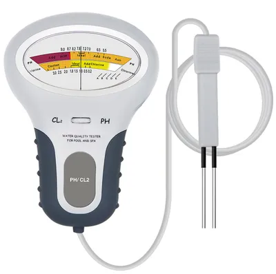 Image de Compteurs de pH numériques pour l'eau – Testeurs d'eau avec sonde – Testeurs de pH et de chlore – Testeurs d'eau pour piscine – pour piscines, aquariums, étangs et eau potable