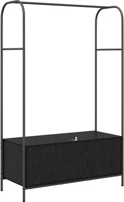 Produktbild von vidaXL Kleiderständer Schwarz 100 x 44 x 160 cm Holzwerkstoff
