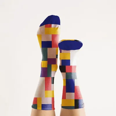 Image de Chaussettes artistiques « Van Doesburg ».