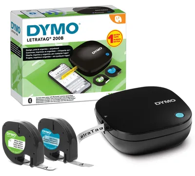 Obrázok produktu pre DYMO LetraTag 200B, Priame teplo / tepelný prenos, 160 x 160 DPI, 7 mm/s, Bezdrôtový, Čierna