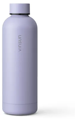 Produktbild von Trinkflasche Edelstahl 500ml Thermoflasche isoliert Sport Flasche lila Vinsun