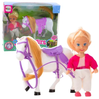 Produktbild von Mini-Puppenset mit Reitkostüm-Sattel