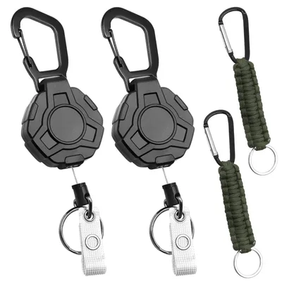 Immagine prodotto di Solidchoice - Set di 2 portachiavi estensibili con portabadge