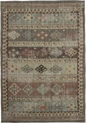 Zdjęcie produktu dla Brązowy orientalny dywan w stylu vintage 133x190