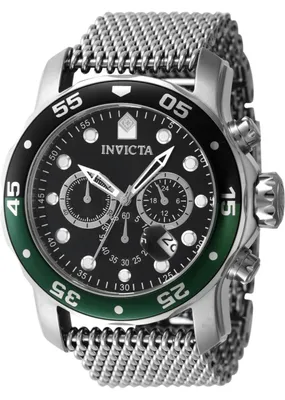 Zdjęcie produktu dla Invicta Pro Diver 47631 Zegarek Męski - Mechanizm Kwarcowy - Stal Nierdzewna z Czarną Tarcza - 48 mm