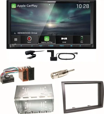 Produktbild von Kenwood DNX-7190DABS Android Auto Carplay Einbauset für Fiat Ducato Boxer Jumper