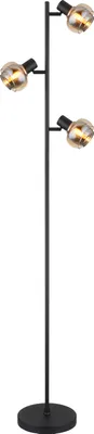 Produktbild von Globo Lighting Stehleuchte Metall schwarz matt, 3x E14