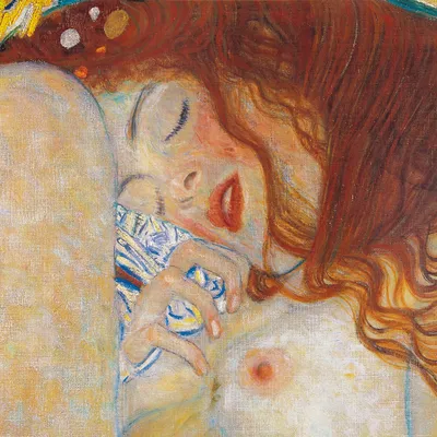 Produktbild von Gustav Klimt Kunstdruck Bild - Danaë, 1907, Detail (100 x 100 cm)