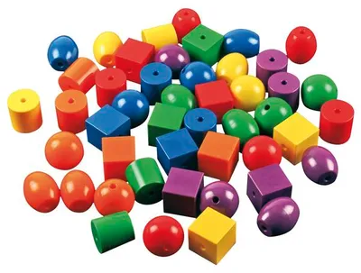 Image de Eduplay Mega perles à enfiler, 48 pièces