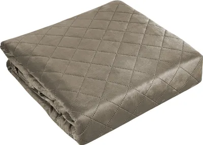 Produktbild von Tagesdecke Steppdecke Bettüberwurf Zweiseitige Samt Velvet Amarante Taupe 010 220x240+2x40x40