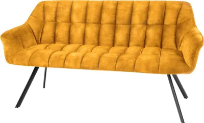 Produktbild von Bank PAPILLON 165cm Samt senfgelb