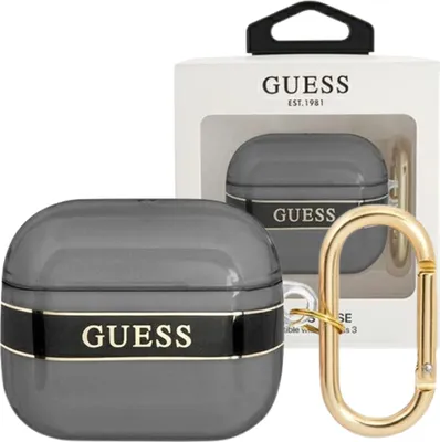 Zdjęcie produktu dla Guess Gua3Hhtsk Airpods 3 Cover Czarny/Black Strap Collection
