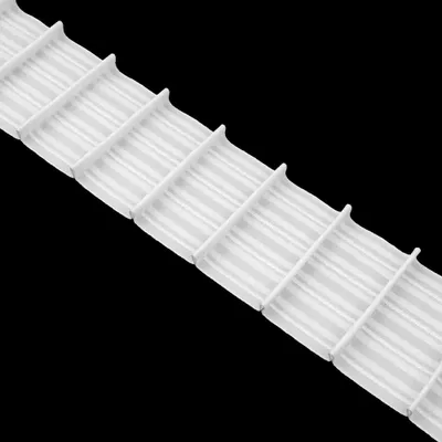 Immagine prodotto di Nastro per tende, 50 metri, per pieghe a "a corno", nastro multifunzionale, colore bianco, 90 mm, rapporto di restringimento 1:1,5, nastro per creare pieghe