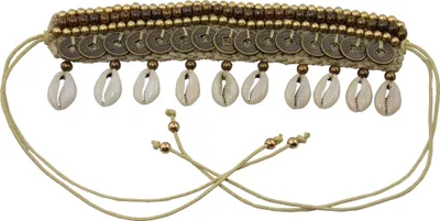 Produktbild von Muschelarmband im Ethno Look- Boho Kauri Muschel Armband - Modell 08