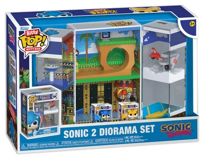 Immagine prodotto di Set diorama con le figurine Bitty POP Boxes di Sonic The Hedgehog - Sonic 2