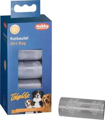 Produktbild von Nobby TidyUp Kotbeutel hellgrau, Inhalt: 10 Rollen mit 15 Beutel