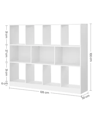 Produktbild von VASAGLE Bücherregal, Regal,Würfelregal, Standregal, 11 offene Fächer, horizontal