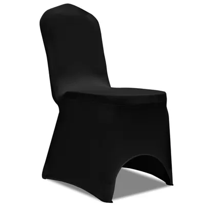 Immagine prodotto di Coprisedie in Tessuto Elasticizzato Nero 24 pz