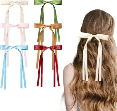 Produktbild von 6 Haarspangen für Damen in Verschiedenen Farben - Set mit 6 Haarklammern für Partys - Haaraccessoires für Frauen und Mädchen