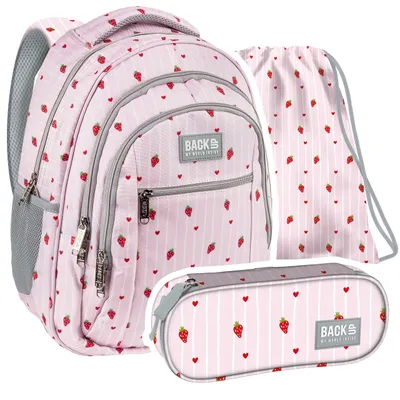 Produktbild von SCHULRUCKSACK ab der 5. Klasse mit reflektoren ergonomisch leicht für Teenager RUCKSACK Mädchen & Jungen HOHE QUALITÄT BACKUP Schulset 26L