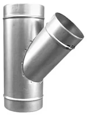 Image de Pièce en T enroulée Zehnder 45 degrés DN 200/200/200