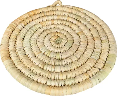 Produktbild von Marokkanische Tajine Untersetzer Talo 30cm | Topfablage aus Korbgeflecht Handgefertigt | Naturfarbe | ORIGINAL handgearbeitet aus Marokko
