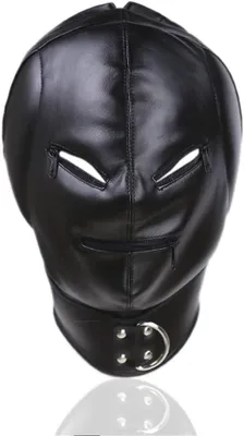 Produktbild von Halloween Maske mit Reißverschluss, Leder Kopfmaske, für Partys