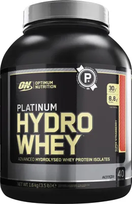 Produktbild von Optimum Nutrition Platinum Hydro Whey (1590g) Super Strawberry - Eiweiße - Hydrolysiertes Molkenprotein