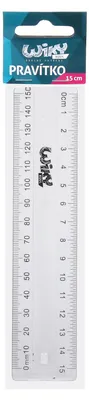 Zdjęcie produktu dla Linijka 15 cm przezroczysta