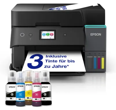Produktbild von EcoTank ET-4950 (schwarz, Scan, Kopie, Fax, USB, LAN, WLAN, Duplex (Druck))
